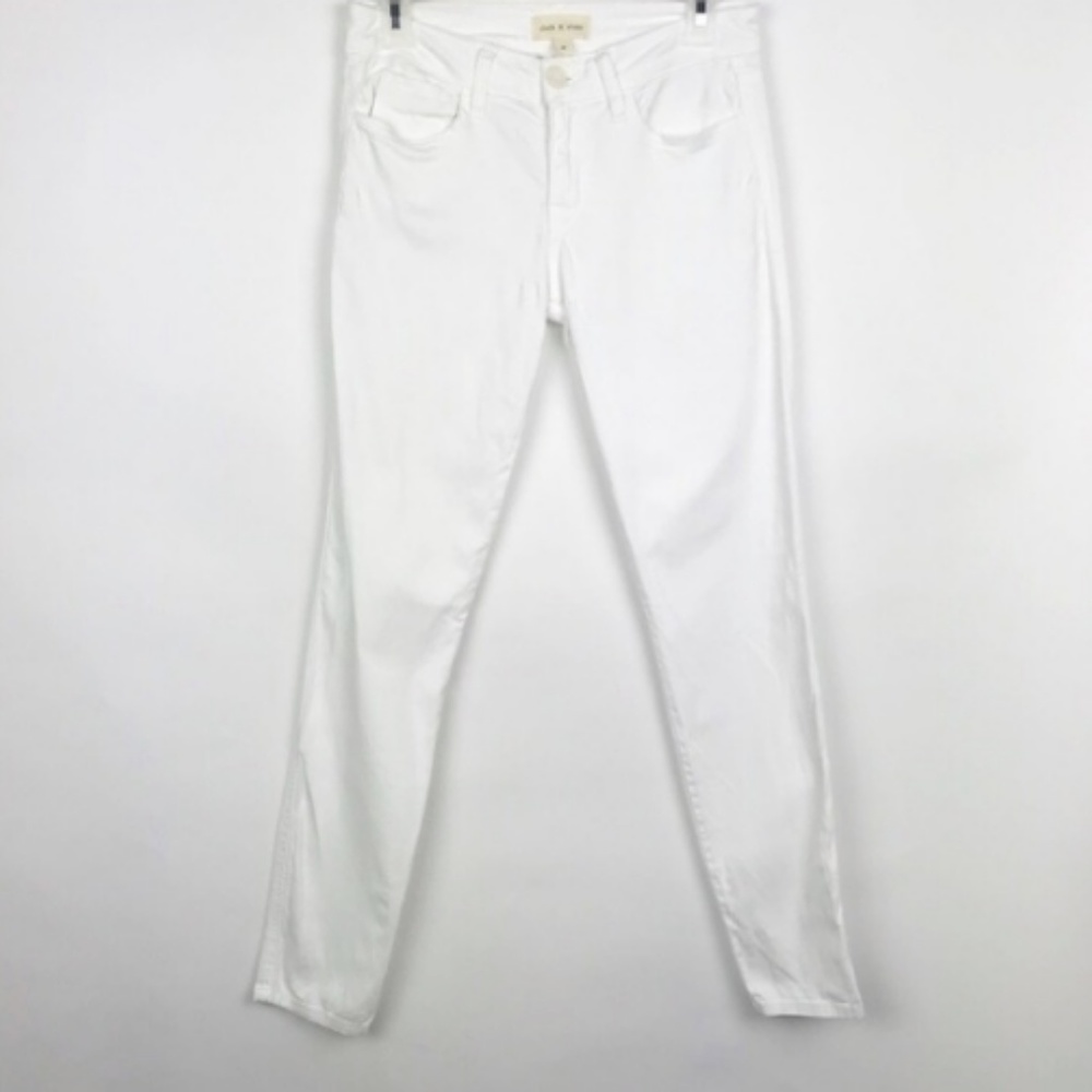 Anthropologie Cloth & Stone White Skinny Jeans 28